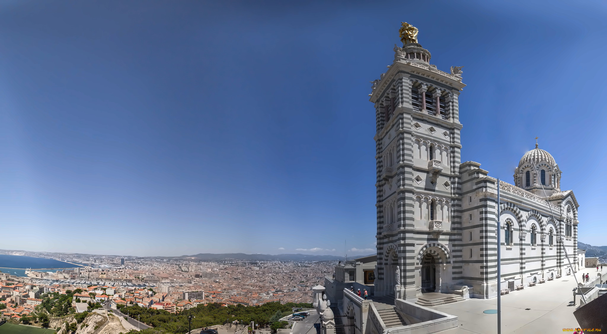 notre-dame-de-la-garde overlooking marseille, , - , , 